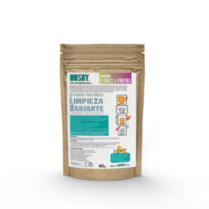Detergente Huski frutas 400g.