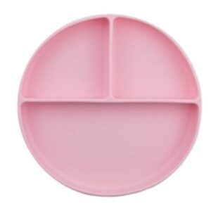 Plato rosa de 3 Divisiones