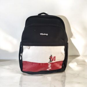 Pañalera Negro -rojo Micky